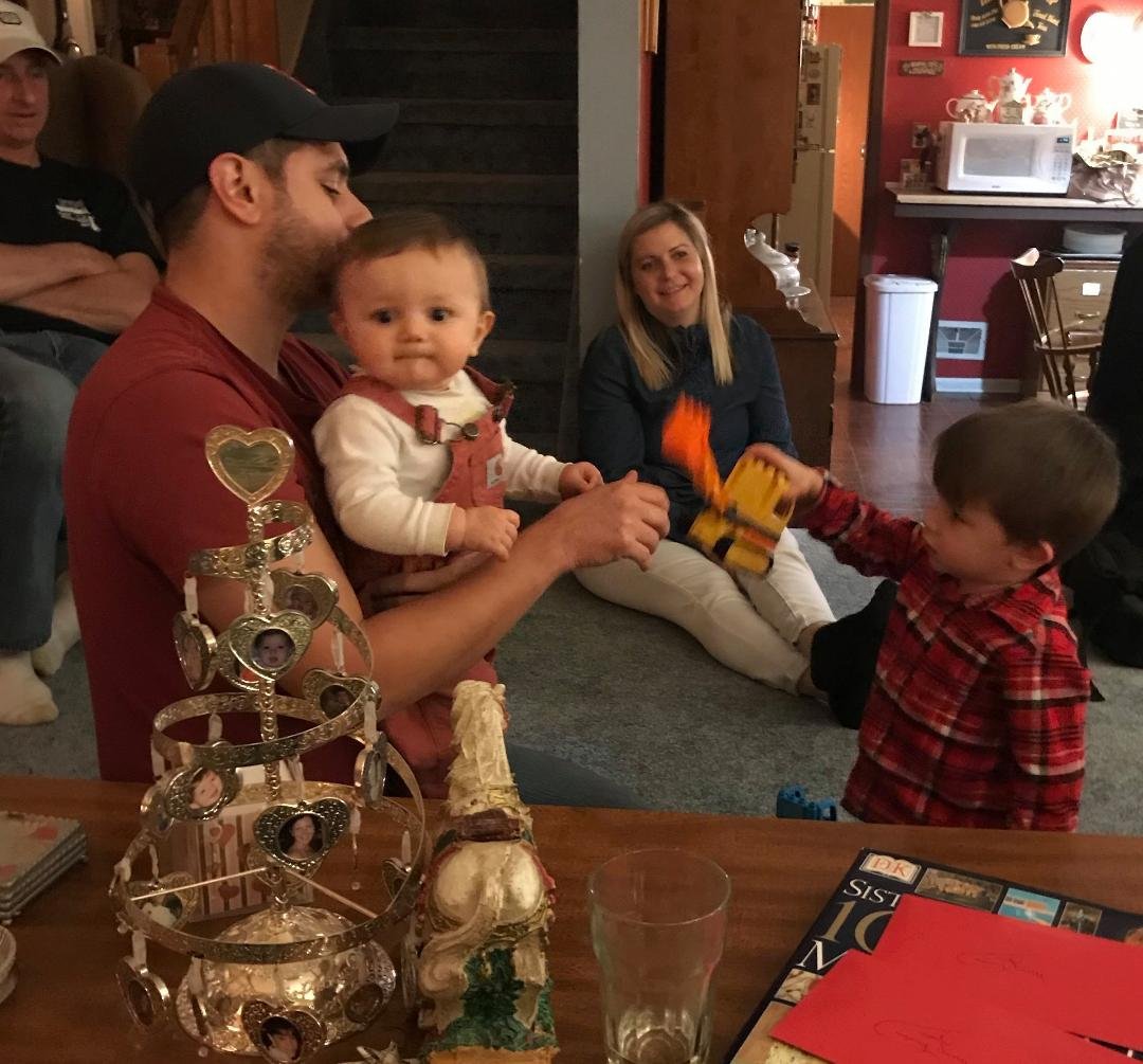 Nine month old's first Christmas!