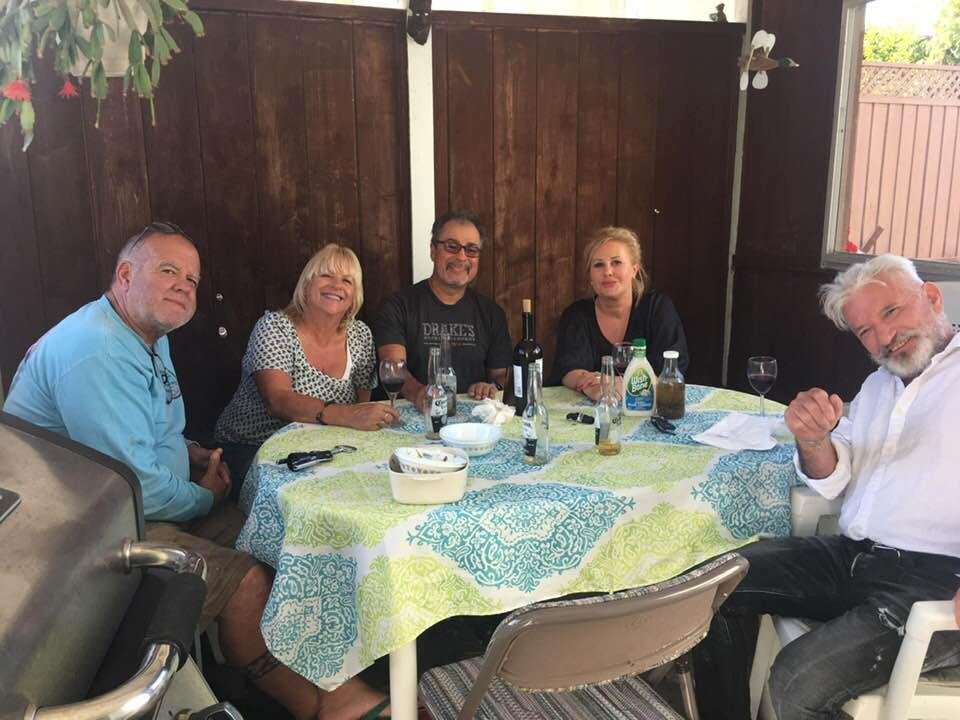 Sunday bbq with my cousin Rolf and his wife Ala visiting from Germany