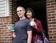 From the movie Dormant, pictured with actor Tom Hagale, is Bernadette Chapman, wife of artist and friend Gary Chapman. Look for the movie in a theater near you.