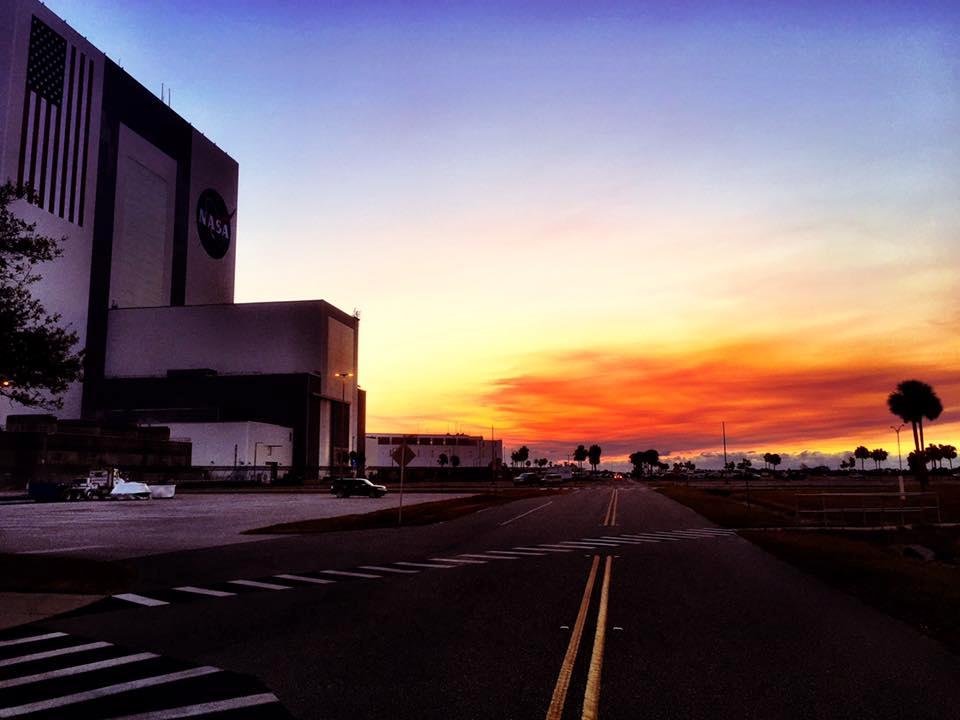 Good morning from THE Kennedy Space Center