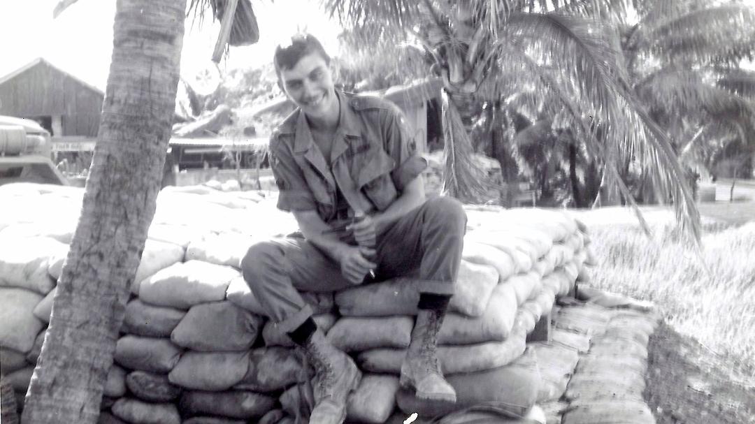 Rack Kien, Vietnam March 1968, going home in two weeks, a happy (lucky) guy!