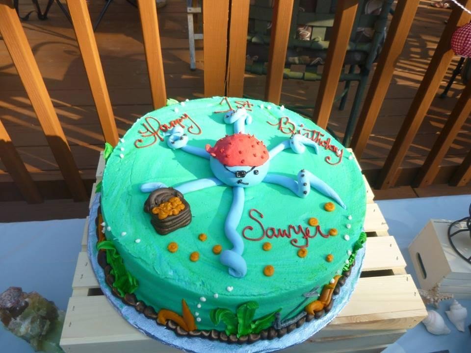 Sawyer's beautiful cake delish too!!!