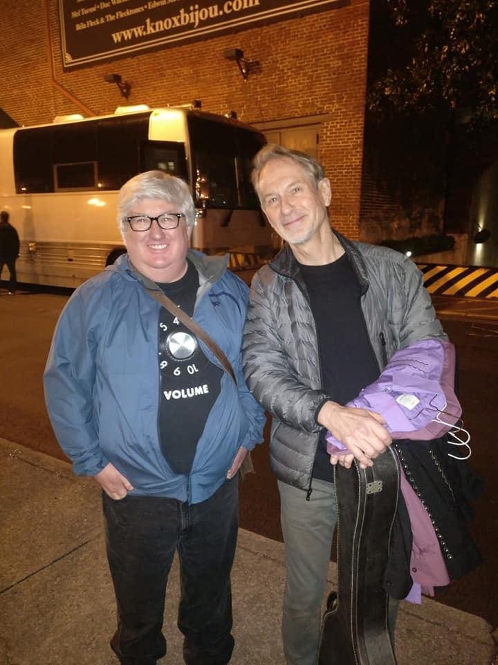 Joel with Graham Maby from Joe Jackson's band