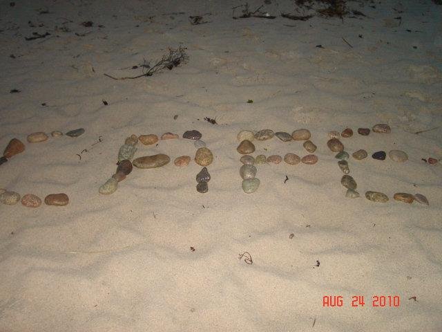 Em and Sarah finished the message in next photo.