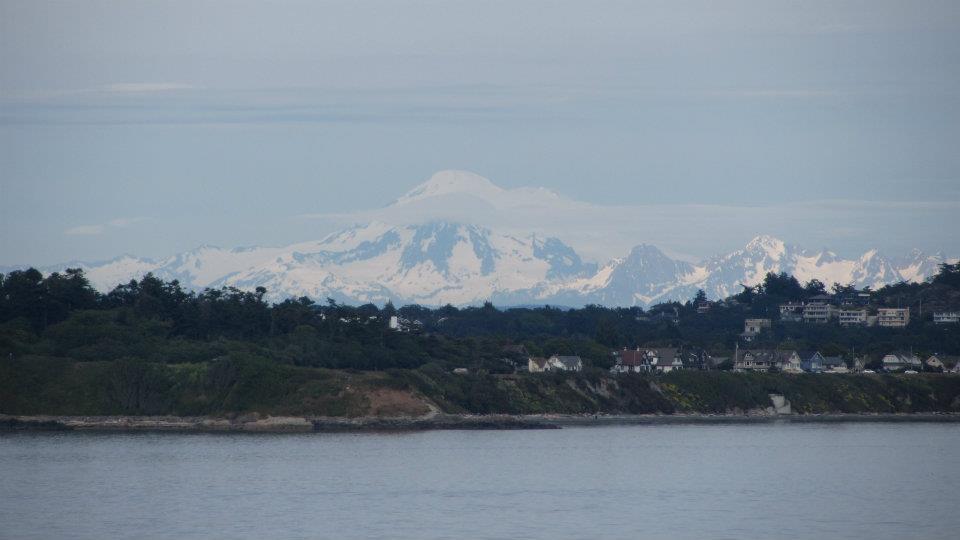 Mt Baker Washington view from Victoria BC