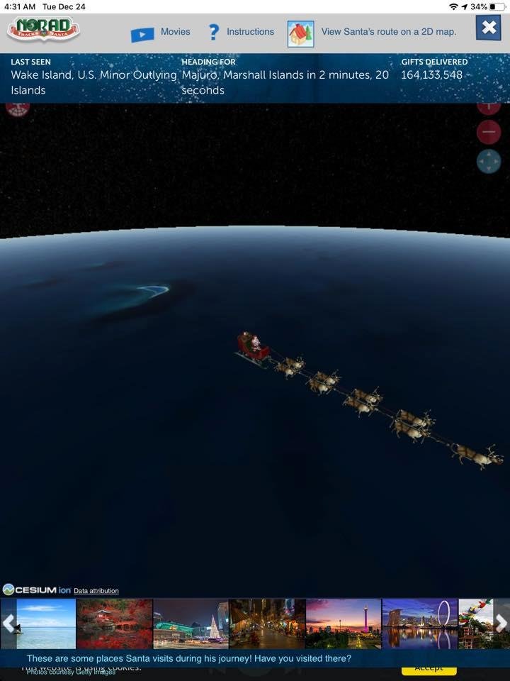 Santa is already hard at work