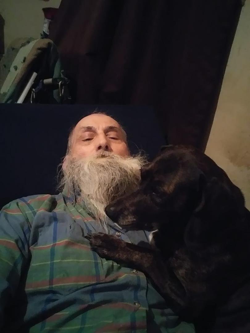 Every time I lay down to rest my dog Cleo has to lay with me.