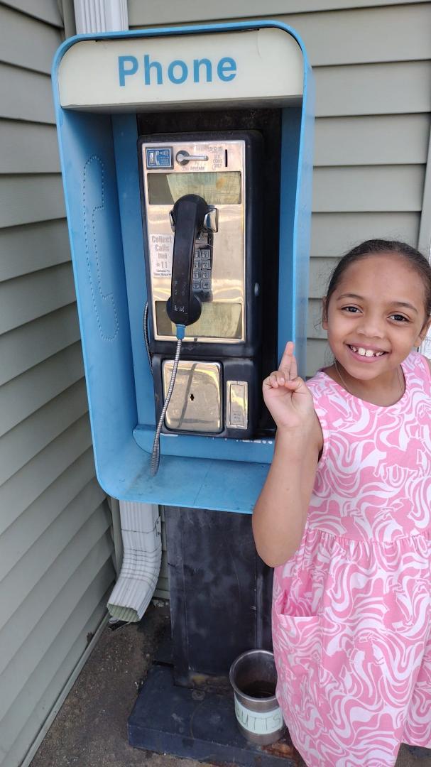 I bet no one can tell me where we seen this pay phone at