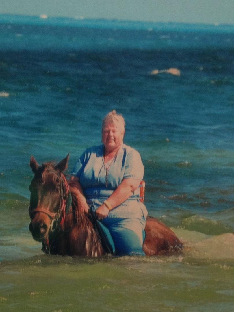 Horseback riding in grand Turk! Swam in the ocean on a horse!!