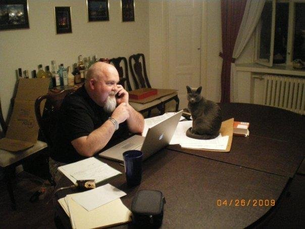 Homework. Nermal likes to help!