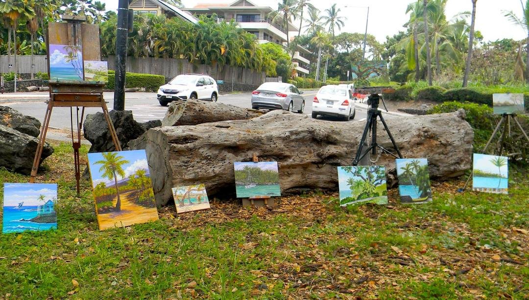 Pleinair session with West Hawaii Pleinair painters, May 20th, 2016