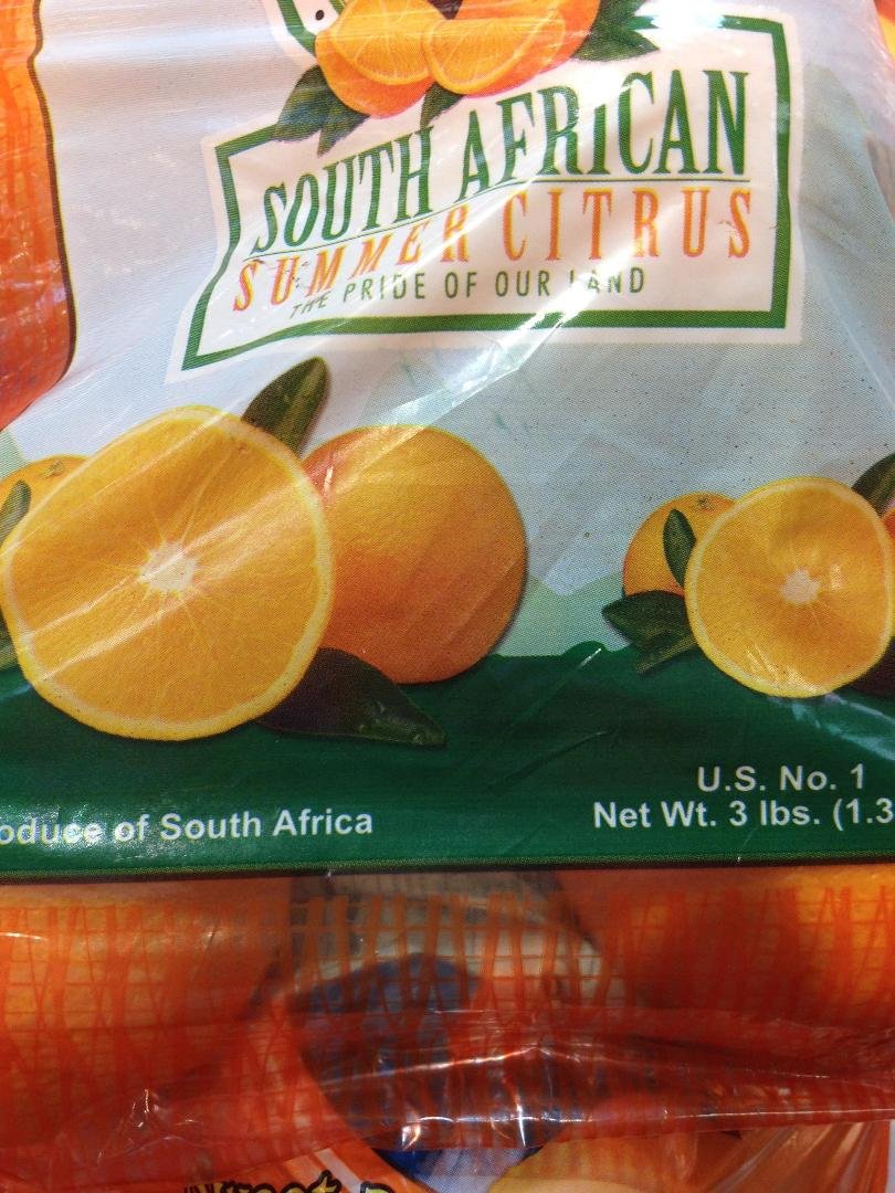 This irked me this morning! Why does Kroger import oranges from South Africa? I didn't buy them and never will!