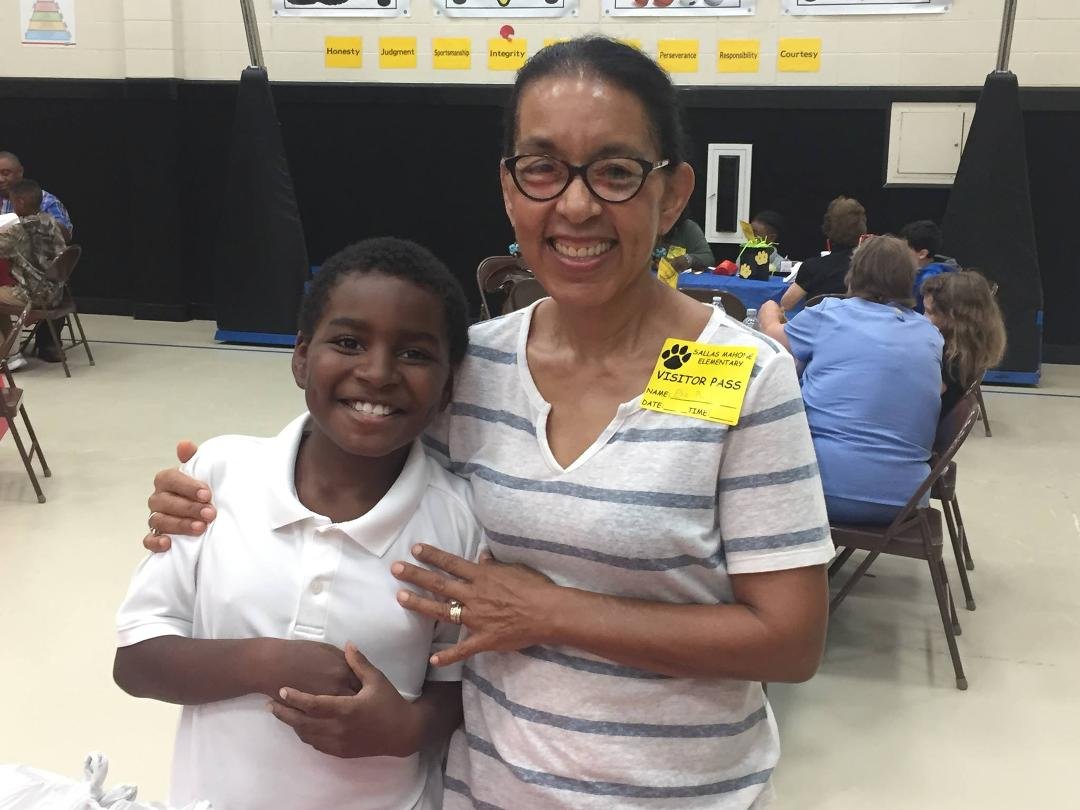 Grandparents Day at Sallas Mahone Elementary School
This year it’s just Micah and me. Caleb is a middle schooler this year.