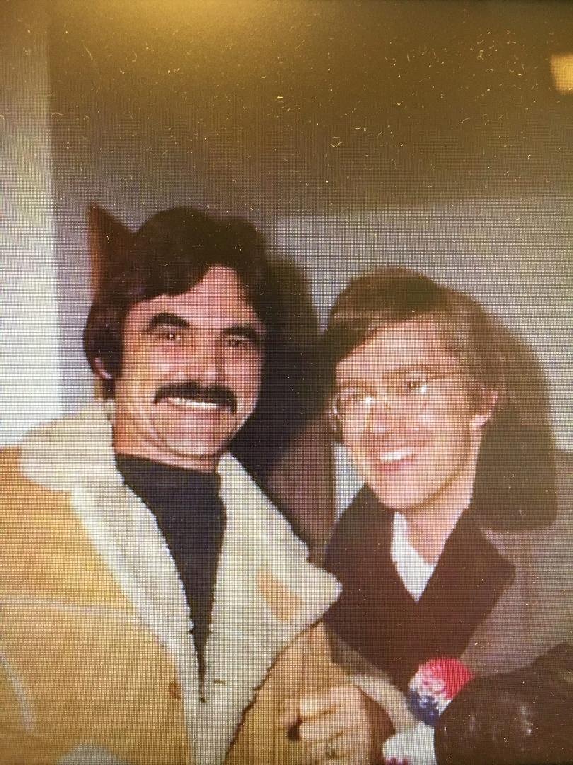 Thinking of George on his birthday brought to mind this photo when we both were a lot younger