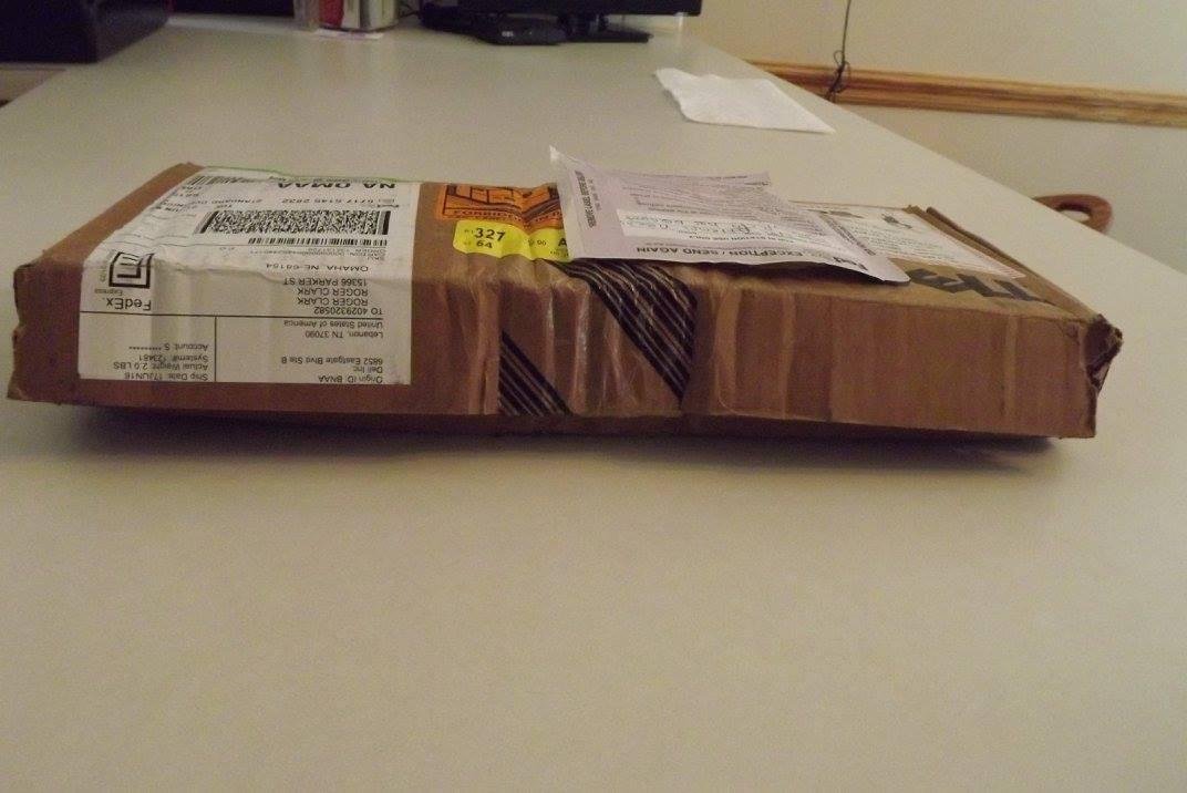 This is a great shape for a fragile battery to come in.