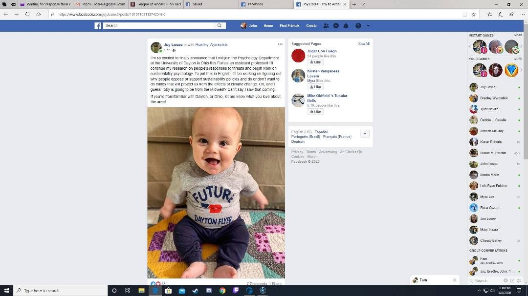 My daughter's post. I am so very proud of her.