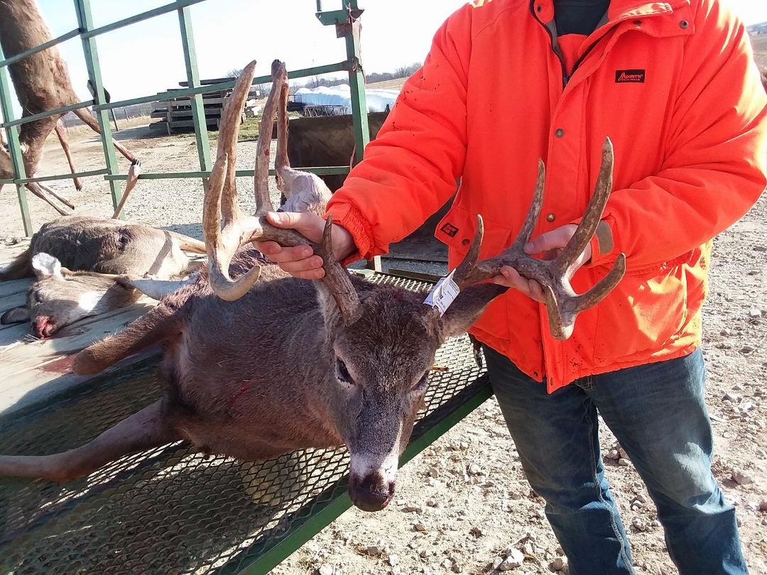 Day 2 was better then day 1!! One of are fine men got a beautiful wall hanger!! The hunt resumes on Tuesday!!  Sleep well deer hunters!!
