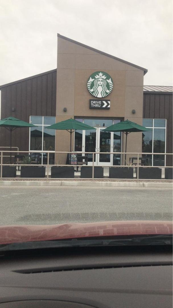 Dropped Mitchell Louis Gold off for his medical procedure. Sitting in my car at Starbucks having coffee.