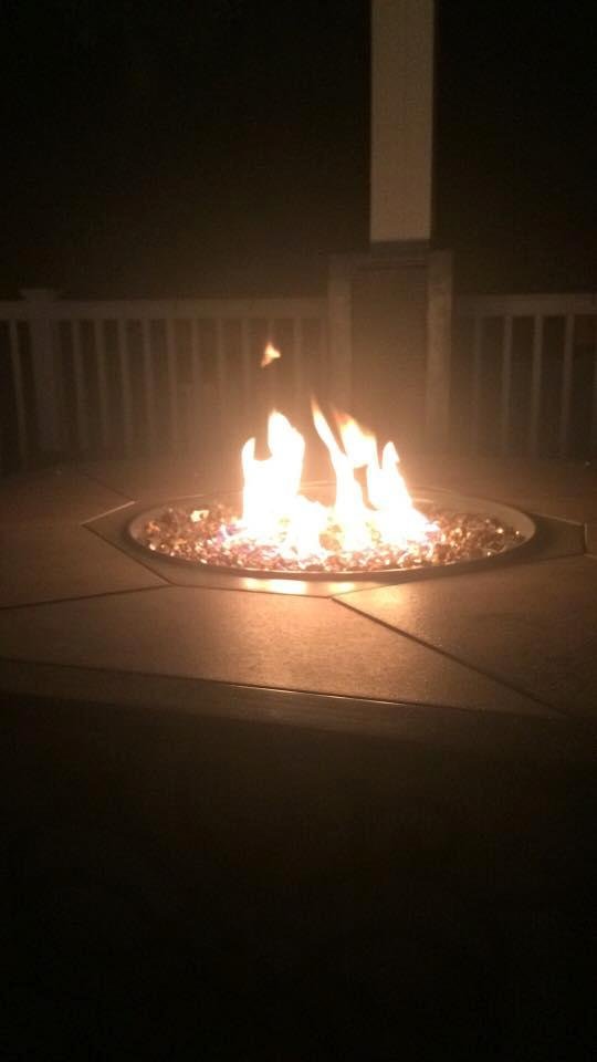 Great night for a fire pit with a great friend