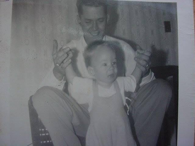 My father and me.  He fathered at least 6 children by 5 different women, giving me brothers and and sisters and nephews and nieces, most of whom I have just recently met---some in person, some via the internet.