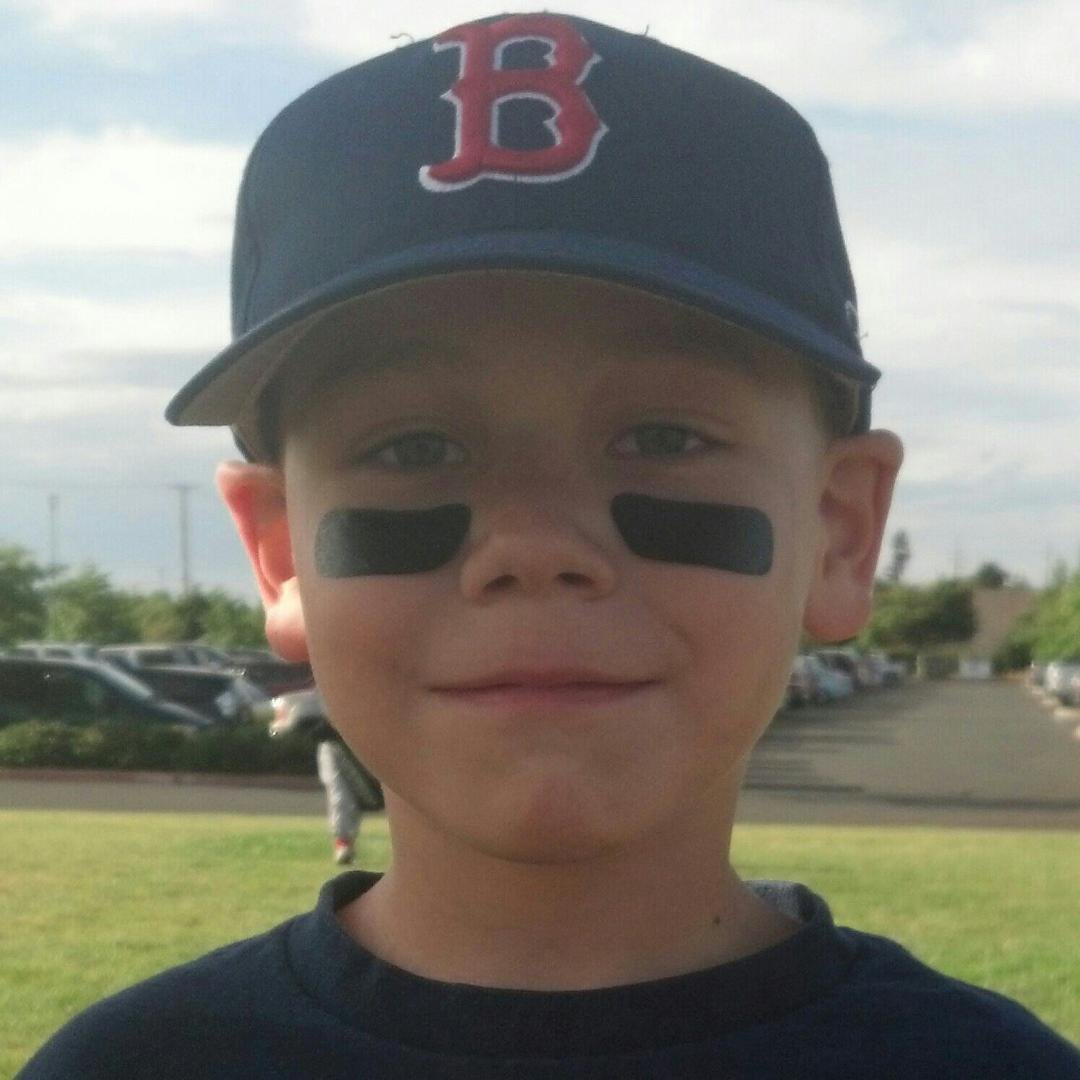 Grandson Joshua, at his last game of the season