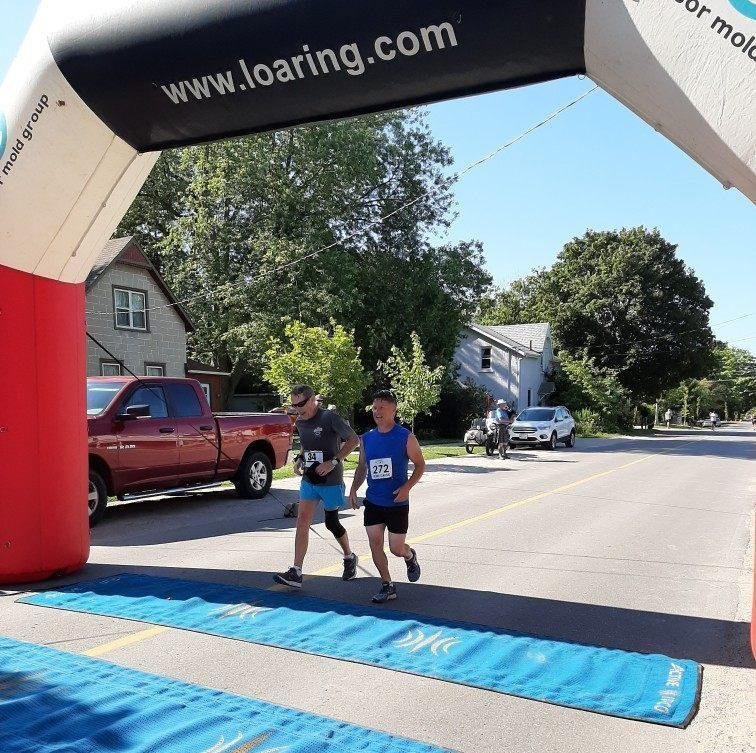 Fergus Highland Games 10k. Only 70+ runner so placed first in my age group!