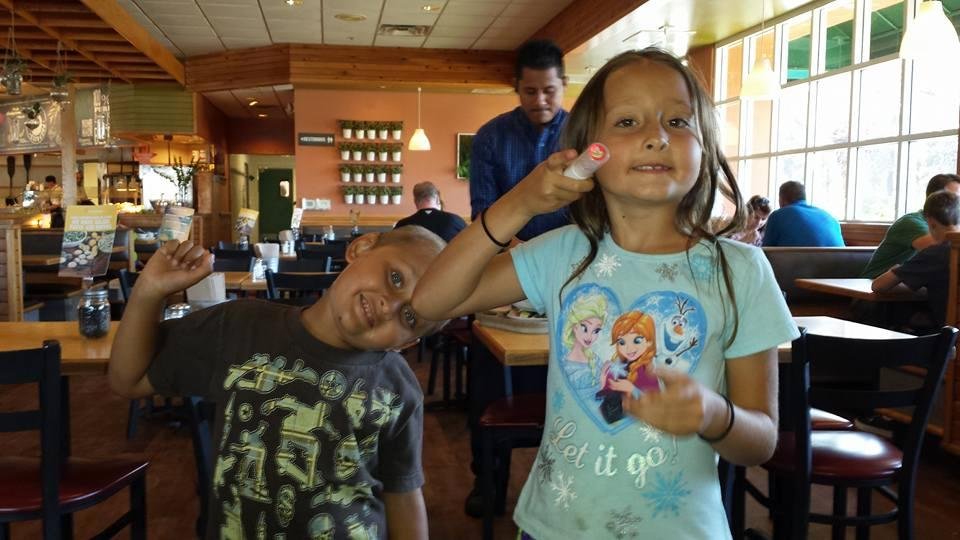 Adam and Alyssa, my dinner companions.