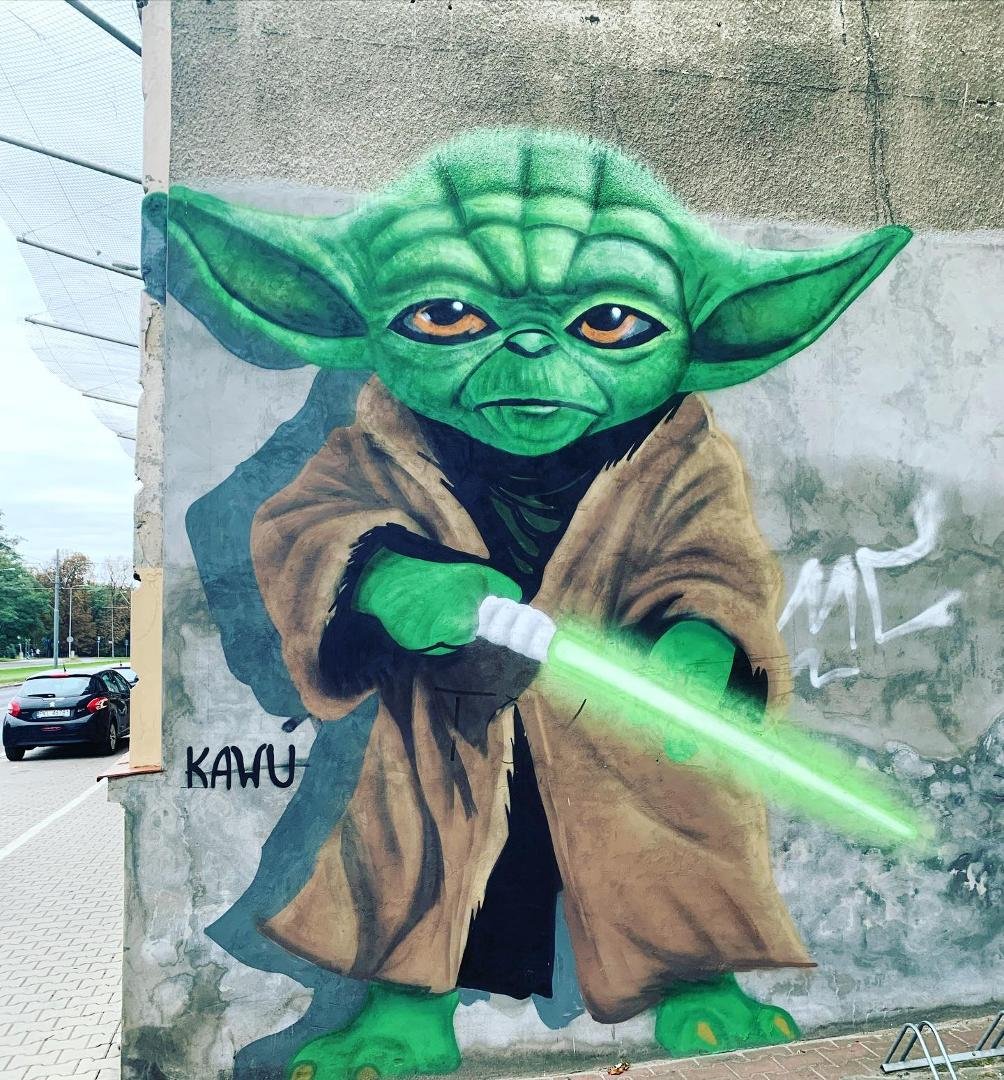 #StarWars #StreetArt #Yoda #Jedi #JediMaster