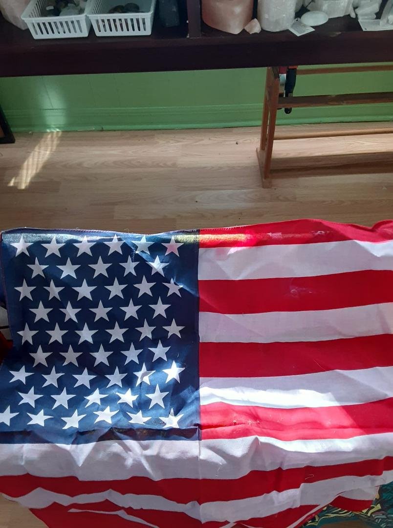 Flag bandanas 20x20 square 100% cotton. 5 left! Will ship