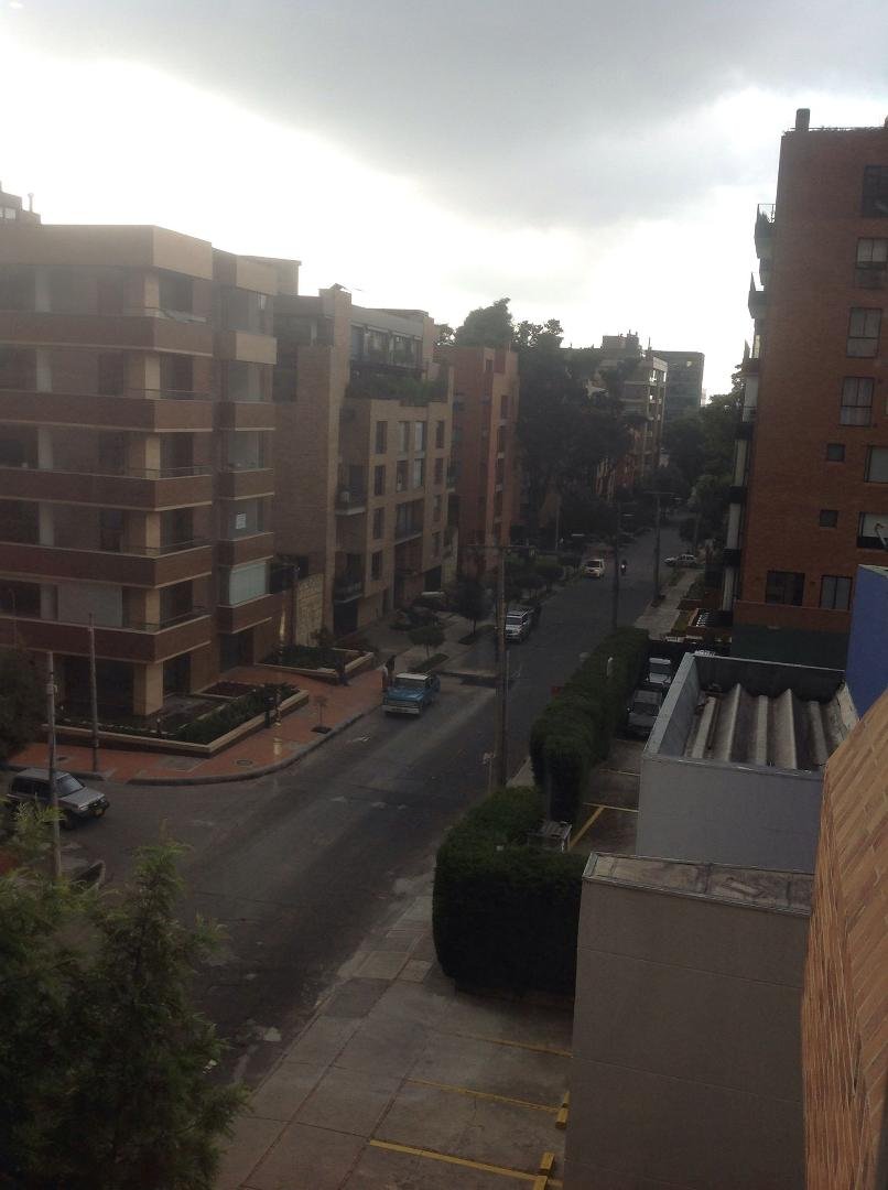 View out my window in Bogota....where it rains almost every day...