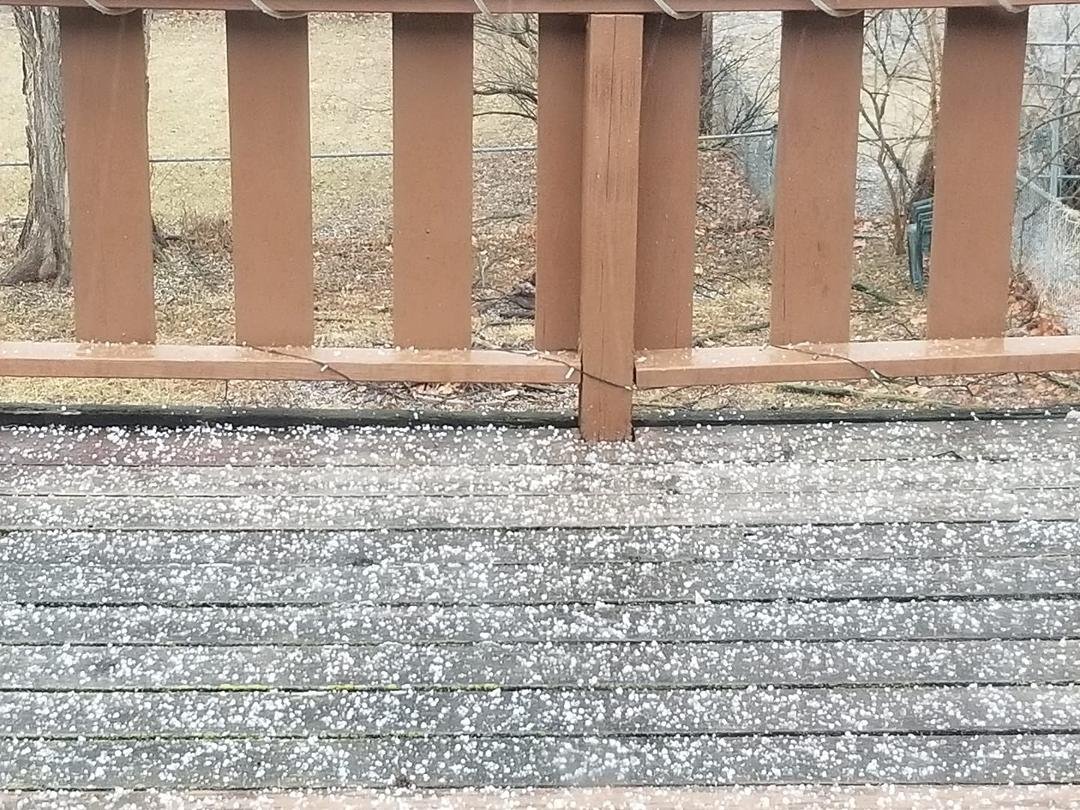 Nice hail shower