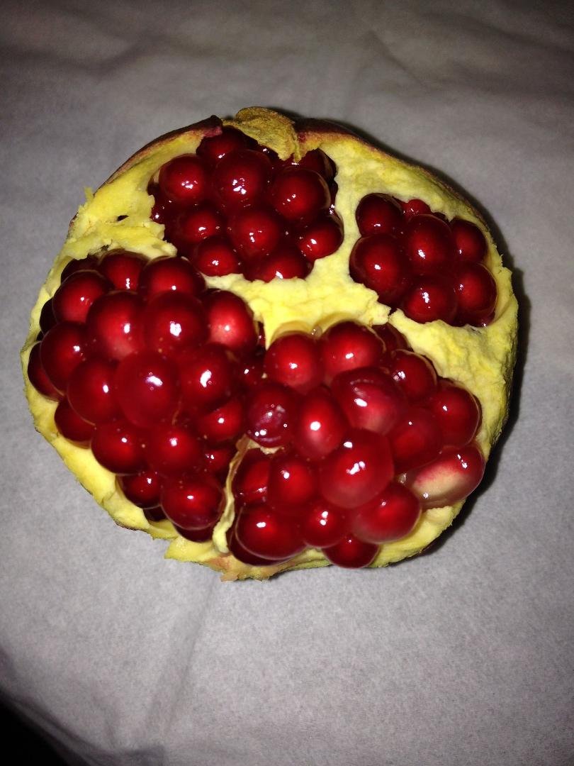 My first and, at least for this year, my only pomegranate.