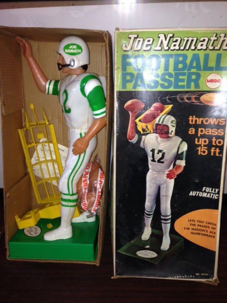 Now that this is Super Bowl Sunday and Joe Namath will participate in the coin toss , I thought about a toy I had as a boy in 1970 my brother and i played with this for ever until we broke his arm... Damn Damn Damn