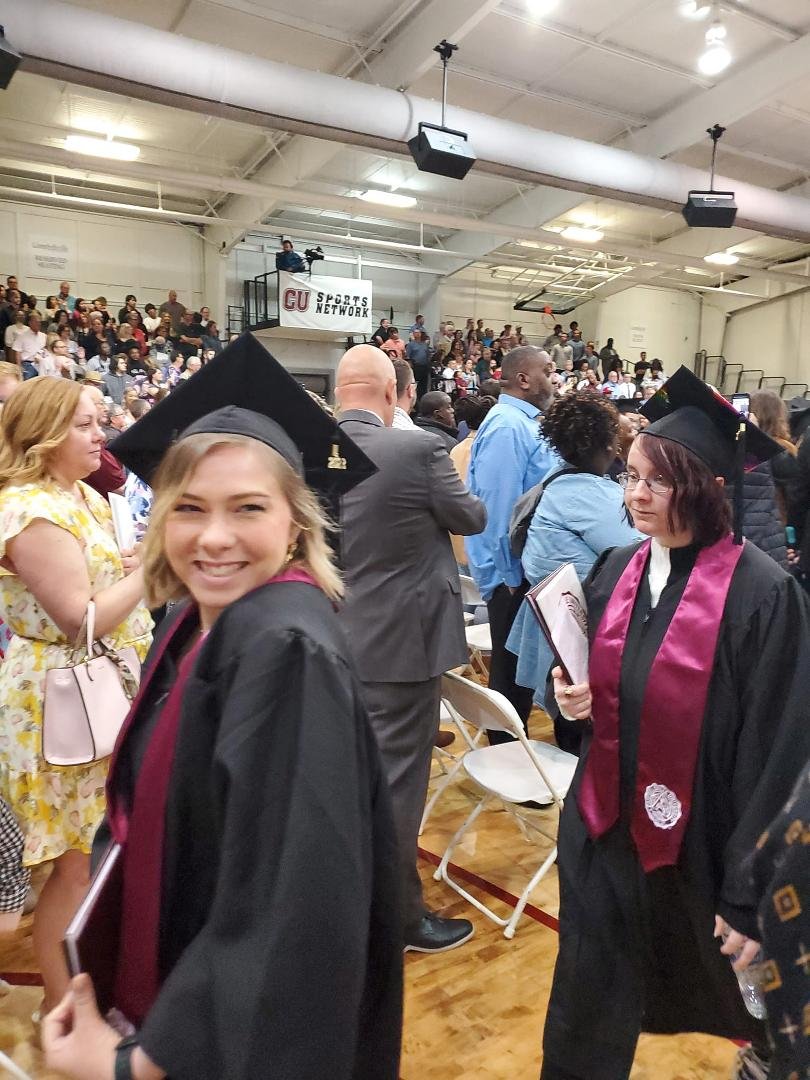 Our college graduate.  Holly Jo Evans.