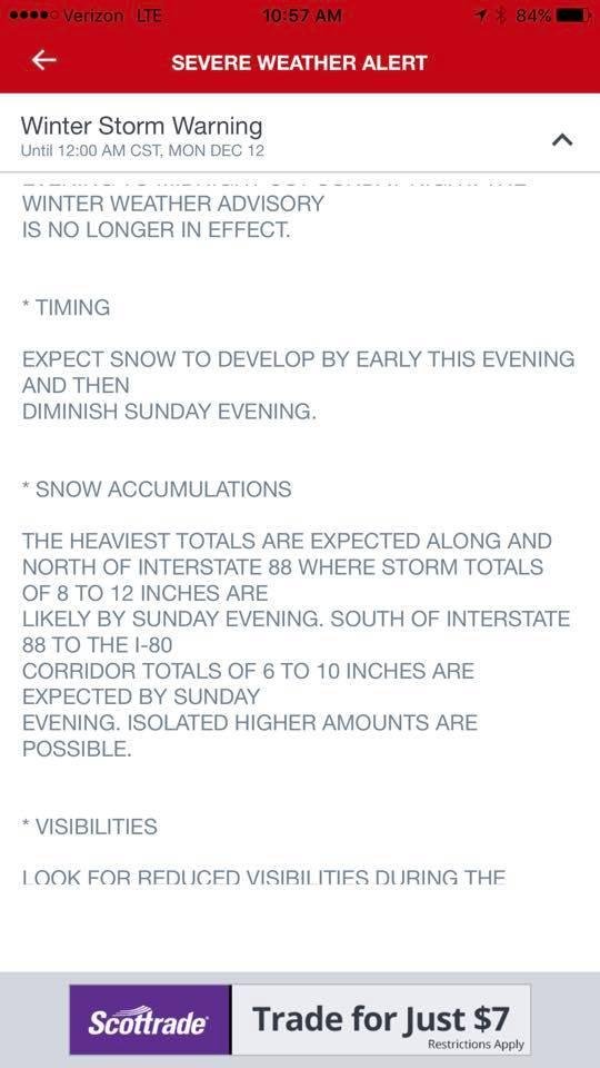 8-12" of snow coming