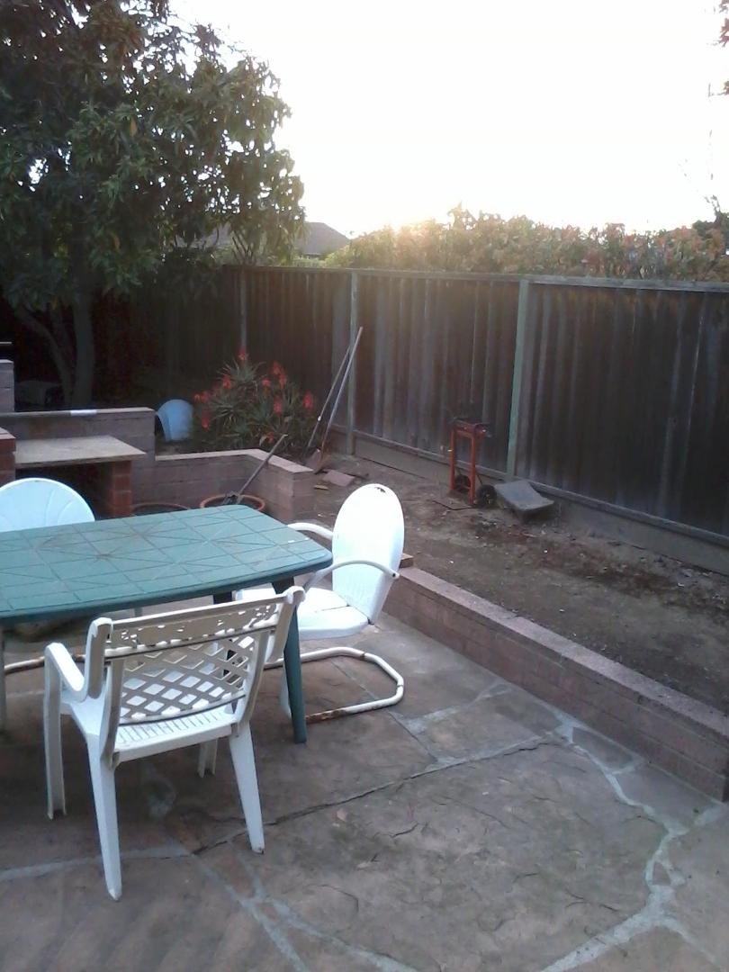 Last photo of the patio cover when I left for work.