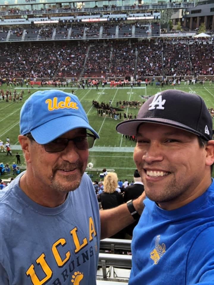 UCLA opener in 2018 with my son-n-law.