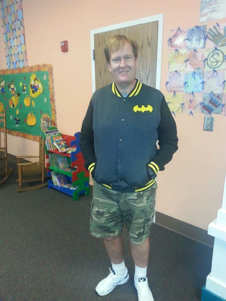 in my new batman jacket