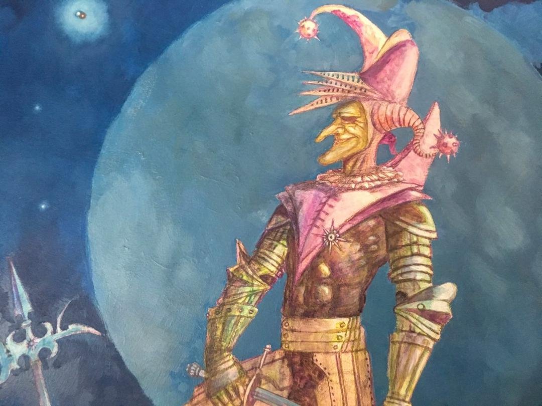 Taken out of storage. A painting I put on hold over twenty years ago. Detail.