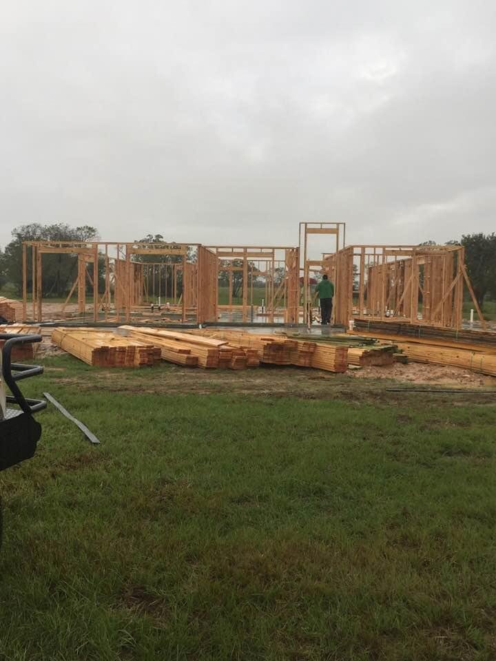 So excited for my little family!! Framing has begun n we see a home in progress......God is so good!