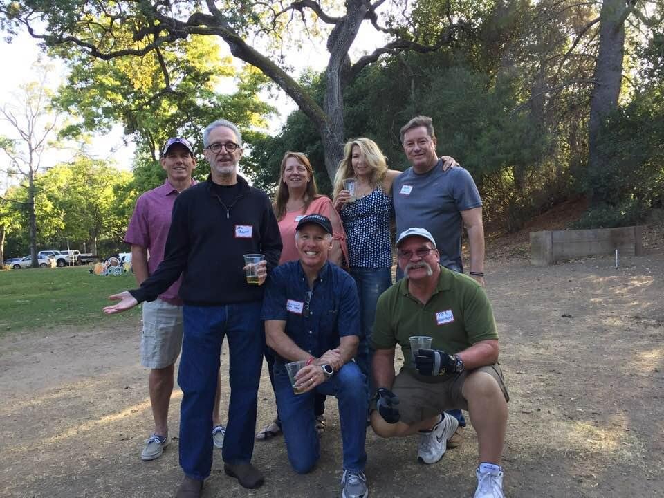 Where is everybody? The Quito gang at the Westmont ‘79 reunion. Mark Heinen, Eb, Stephanie Arras, Jim Todd, i dunno, Rex Hammond, Bob Merrill.
