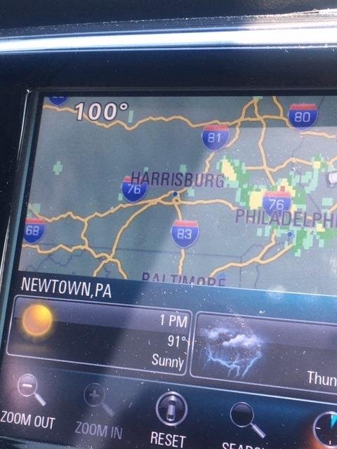 It was hot today driving home from my sister in laws...