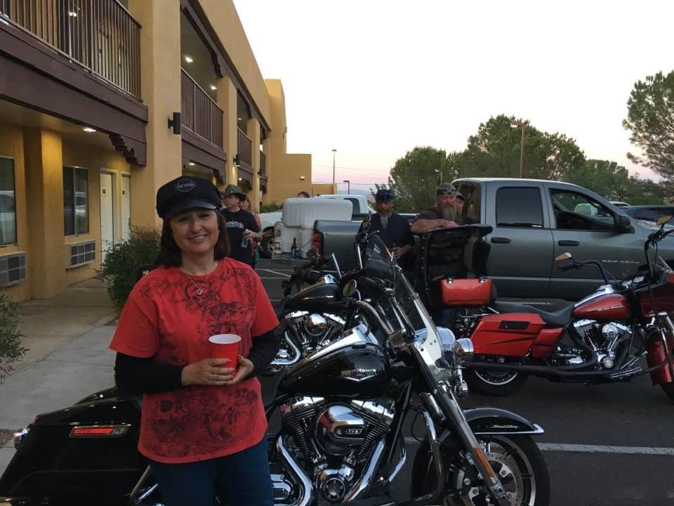 Wifey on bike run