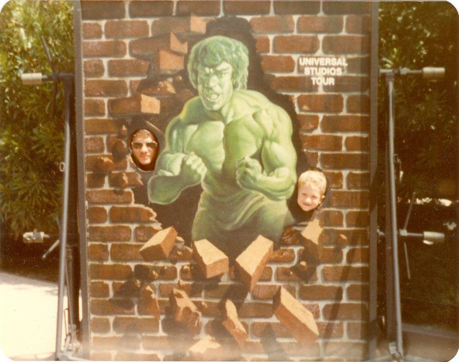 Me and Skip Coleman having fun at universal studios in California 1983