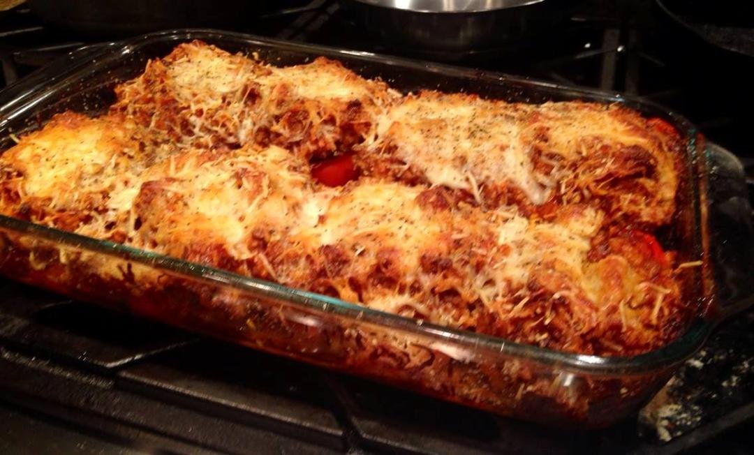 Stuffed peppers were a hit....