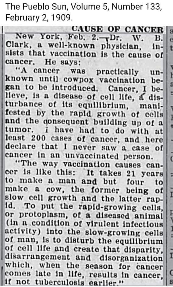 Turbo cancer... no idea what could be causing it. Meanwhile over 100 years later... still no idea..