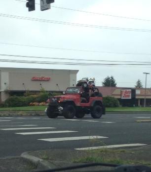 I have seen the matchbox car on the dash, but this is new.
