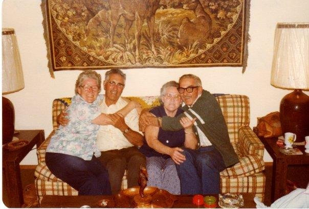 Mom, Uncle Jim, Aunt Hazel, Dad (before 1988)
