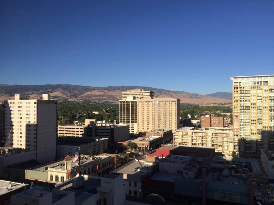 View from our 12th floor room in Reno