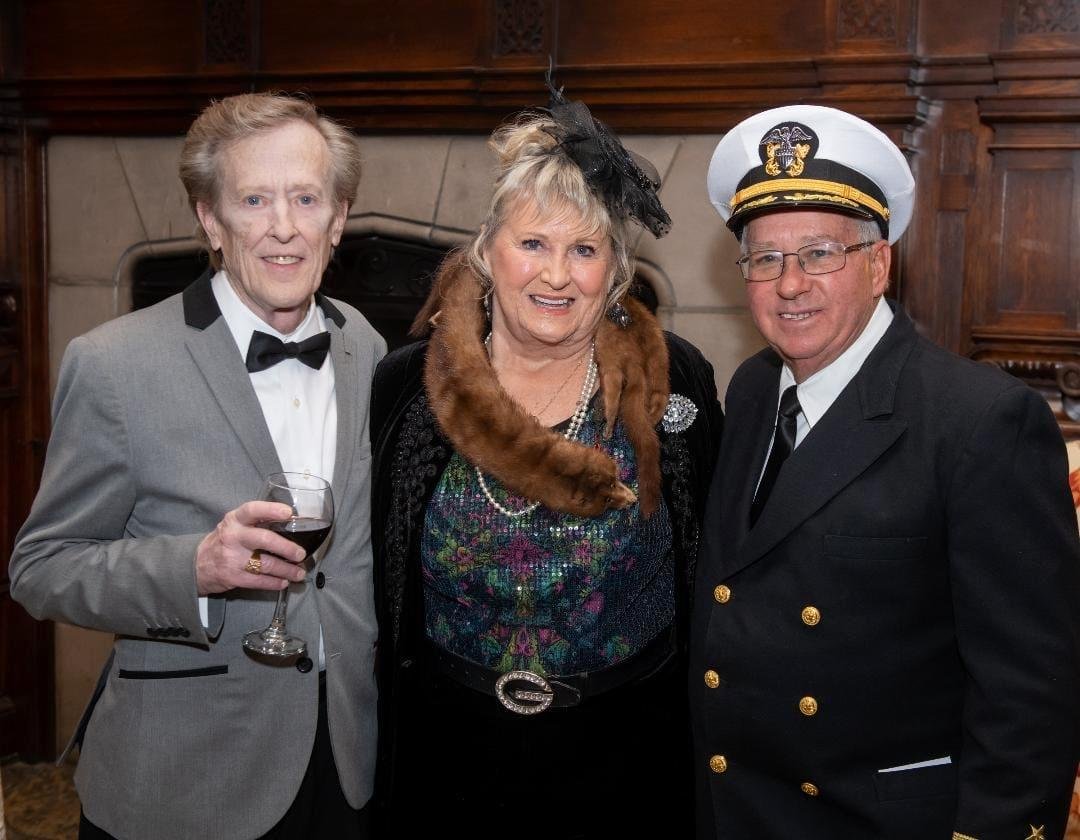 Linda and David Mcibbon and myself at fund raiser event put on the the Fire side group. This charity was for to rise money for tuitions for students pursuing art degrees. What a fun evening!